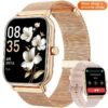 Reloj inteligente de pantalla táctil de moda, reloj de fitness de 1 cuenta con función de llamada, reloj inteligente multifuncional para hombres y mujeres