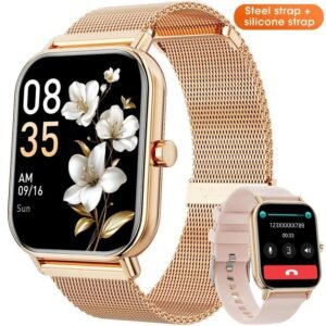Reloj inteligente de pantalla táctil de moda, reloj de fitness de 1 cuenta con función de llamada, reloj inteligente multifuncional para hombres y mujeres